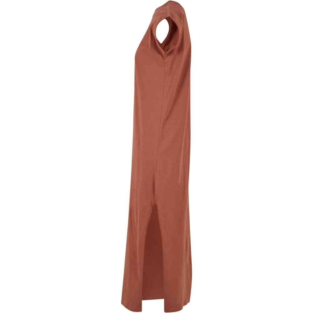 Urban Classics - Long Extended Shoulder Langes Kleid - Orange